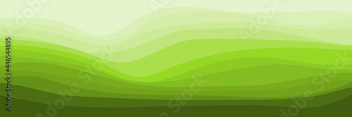 minimalist green landscape vector illustration for wallpaper, banner, background, backdrop, template, and business card