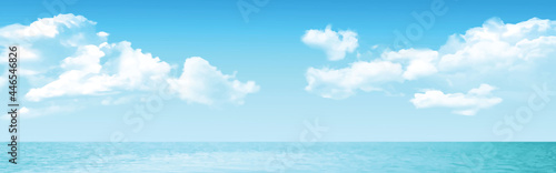 clouds sky over water. Vector EPS 10 