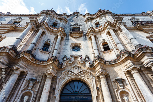 Facade of the old seminary de San Carlos and San Ambrosio - now Cultural Center Felix Varela in Old Havana, Cuba
