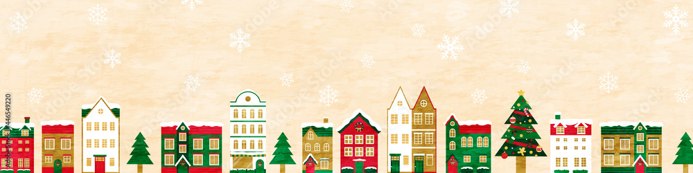 冬のクリスマスの街並みのベクターイラスト背景(風景,フレーム,xmas.X'mas,町並み,雪,カード,メッセージカード,コピースペース,テクスチャ,グランジ,質感,ポスター) 冬のクリスマスの街並みのベクターイラスト背景(風景,フレーム,xmas.X'mas,町並み,雪,カード,メッセージカード,コピースペース,テクスチャ,グランジ,質感,ポスター)