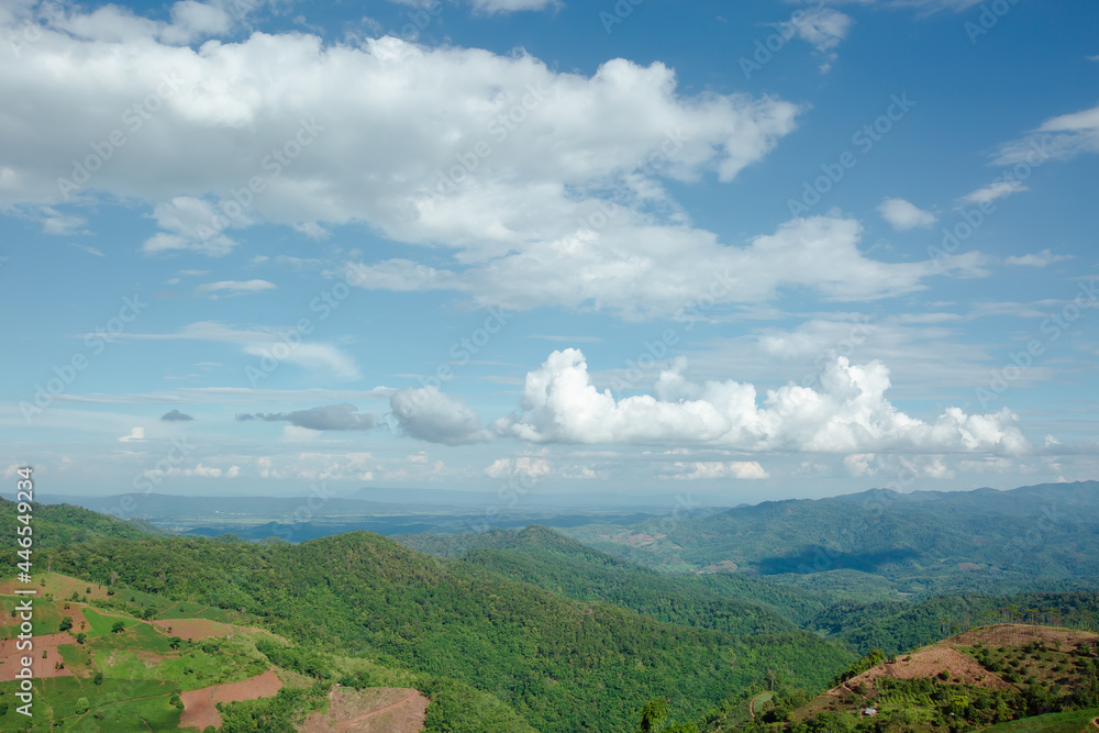 Obraz premium sky mountains wind sunlight 