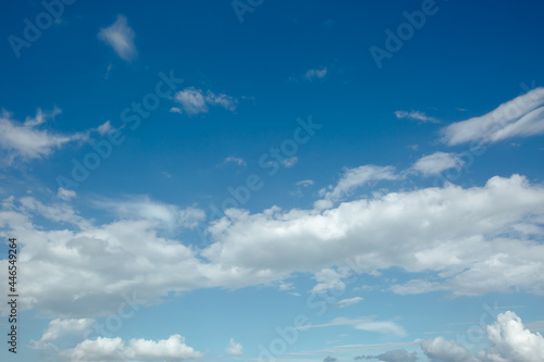 blue sky with clouds mountain © vicfoto