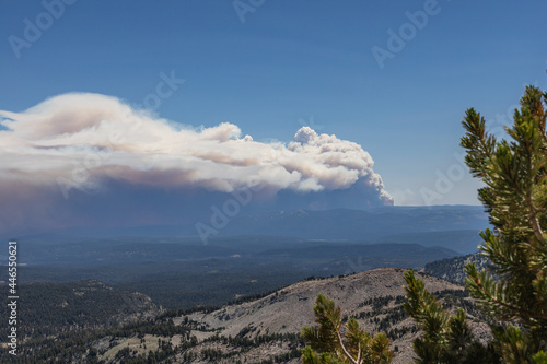 The Dixie Fire's Pyrocumulonimbus Cloud as Seen from Lassen Peak photo