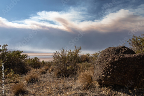 Photography Smoke From the Bootleg Fire Over Lake Abert's Dry Lakebed