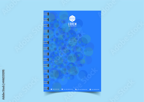 vector abstract cover notebook design. Planner and diary cover for print. Abstract design for copybook brochures and school books. Notebook paper. Brochure, book, magazine template