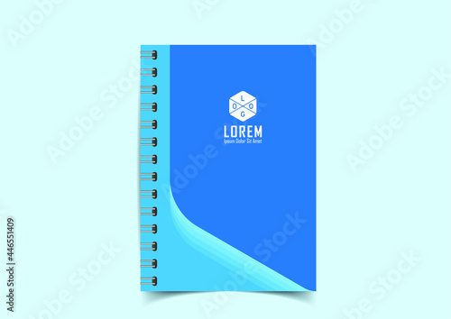 Minimal vector abstract cover notebook design. Planner and diary cover for print. Abstract design for copybook brochures and school books. Notebook paper