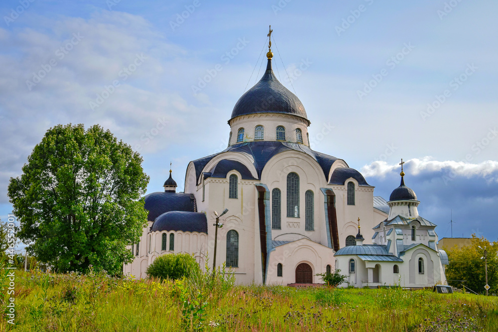 Orthodox Cathedral in the Nativity of Christ Monastery in Tver city