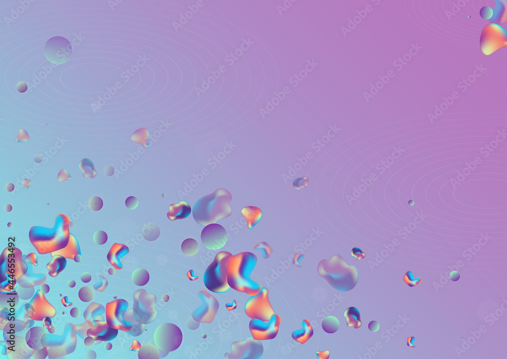Fototapeta premium Color Holography Futuristic Vector Blue