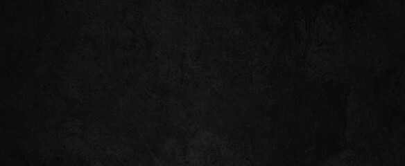 Panorama of Dark grey black slate background or texture. Black granite slabs background