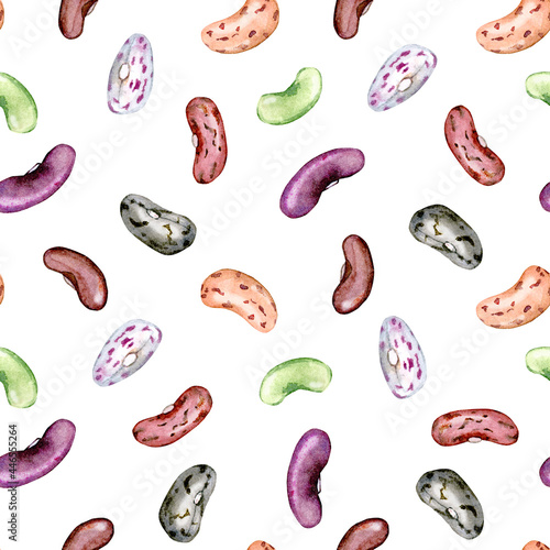 Seamless pattern of kidney beans