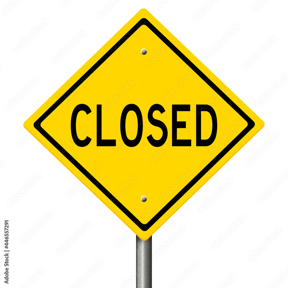 Rendering of a yellow highway sign Rendering of a yellow highway sign