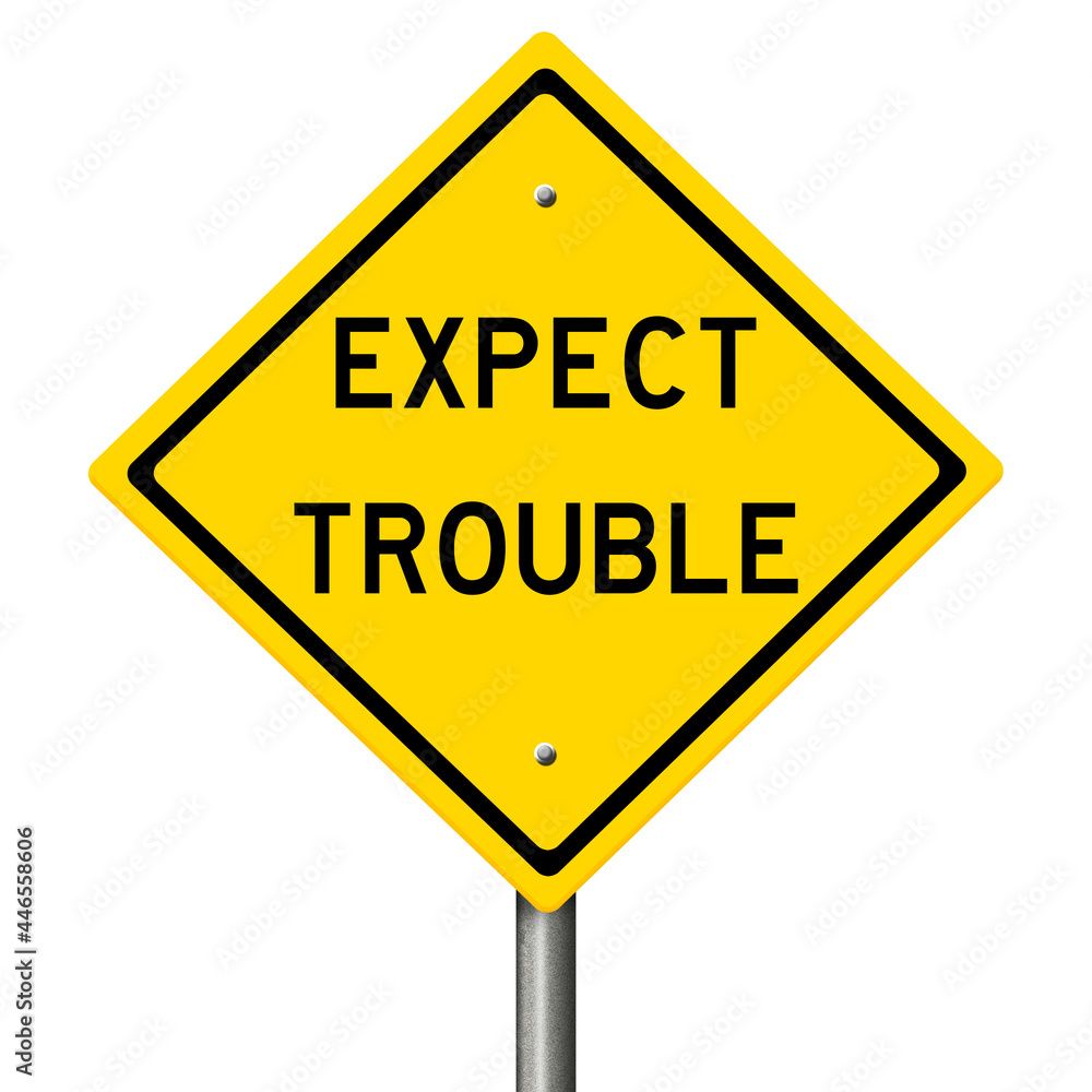 Rendering of a yellow highway sign Rendering of a yellow highway sign