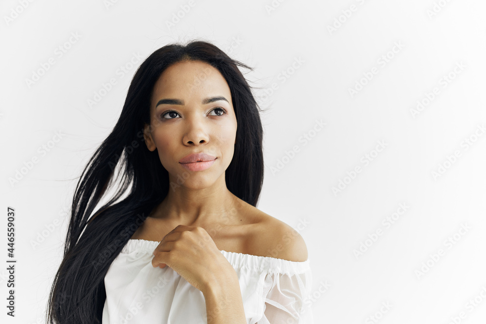 african-looking model luxury cosmetics posing african-looking model luxury cosmetics posing