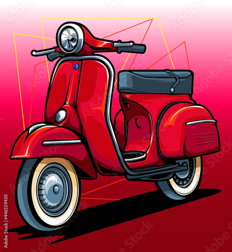 illustration of an motorcycle