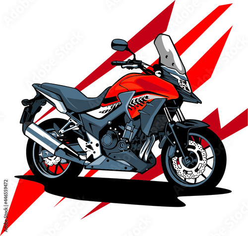 illustration of an motorcycle
