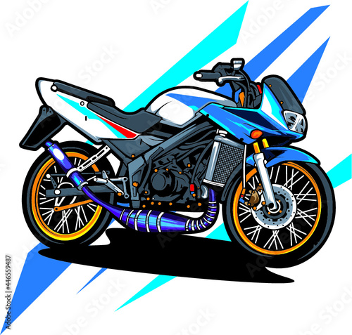 illustration of an motorcycle