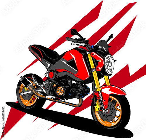 illustration of an motorcycle