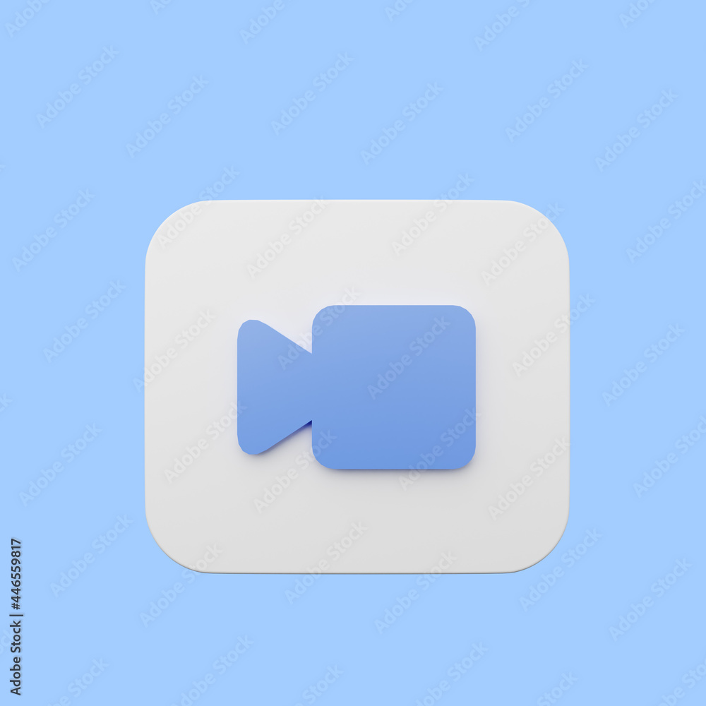 Naklejka premium 3d illustration of element user interface ui simple icon