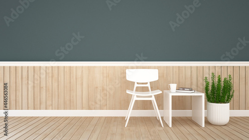 Living area for office design or coffee shop design. Waiting area design for spa bussiness or lobby hotel. 3D Illustration