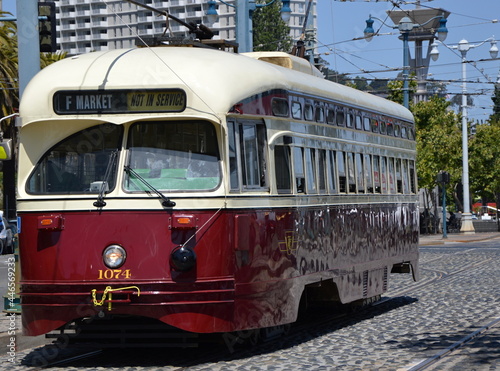 Historische Strassenbahn in San Francisco Kalifornien