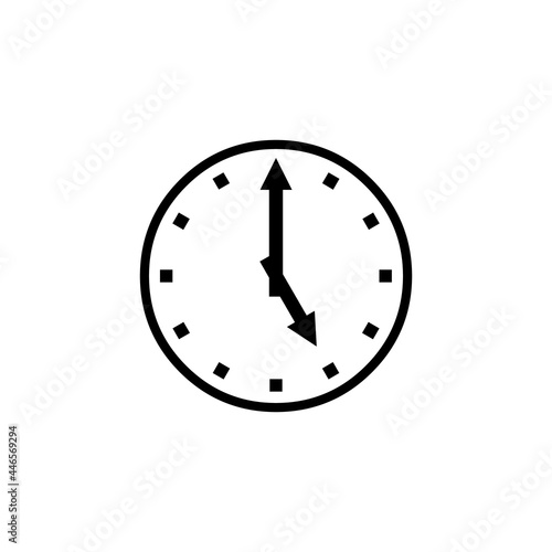 Alarm clock pastel color vector illustration