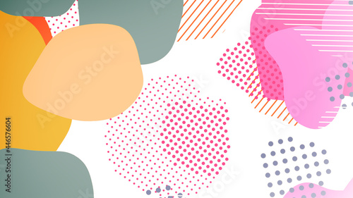 pop color paint splash pattern geometric design trendy  background01 photo