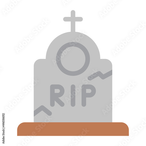 tombstone flat icon