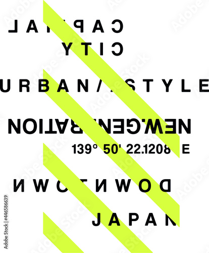 japan urban style slogan Vector design for t-shirt graphics, banner, fashion prints, slogan tees, stickers, flyer, posters and other creative uses