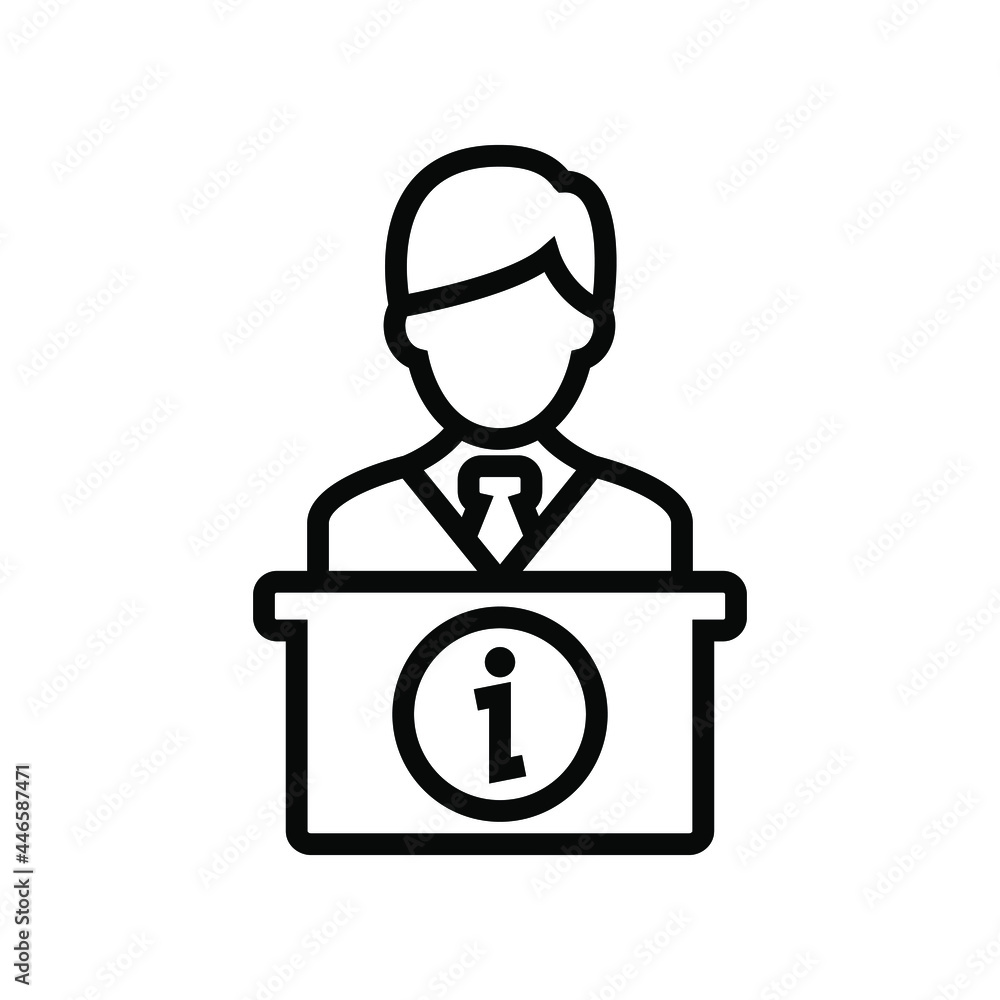 Fototapeta premium Hotel concierge icon