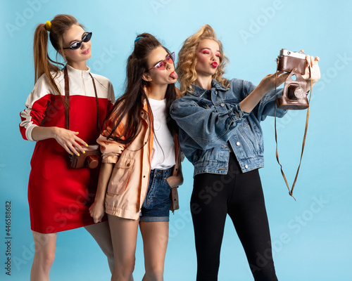 Three Young Girls In Retro 90s Fashion Style, Outfits, 41% OFF