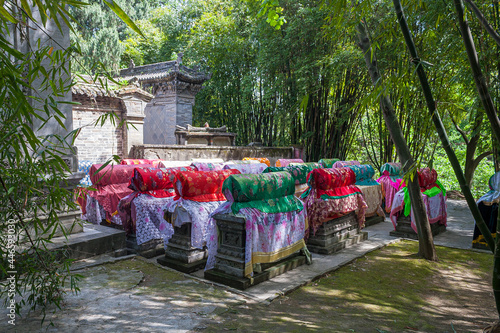 Muslim Imam Tombs at the Sufi Mosque in Langzhong, Sichuan, China