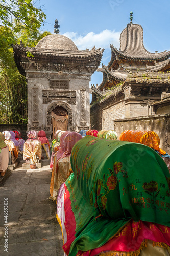 Muslim Imam Tombs at the Sufi Mosque in Langzhong, Sichuan, China photo