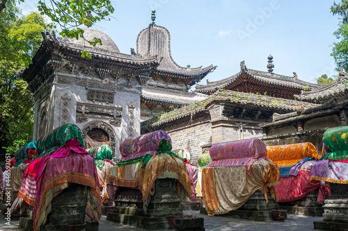 Muslim Tombs at the Sufi Mosque in Langzhong, Sichuan, China photo