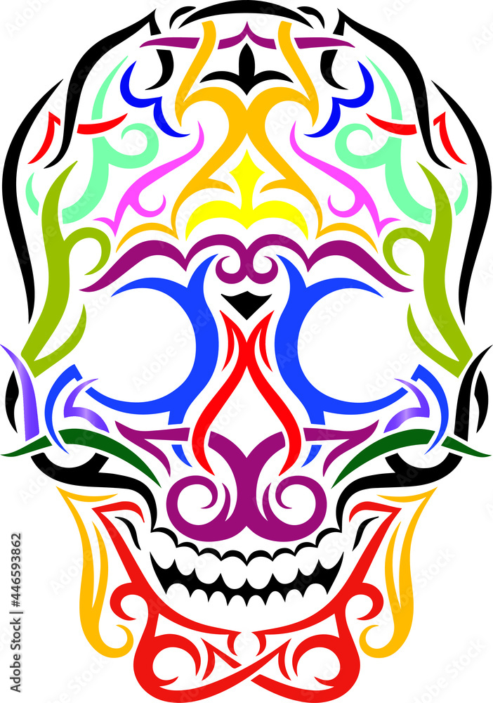 Fototapeta premium skull in the shape of a skull