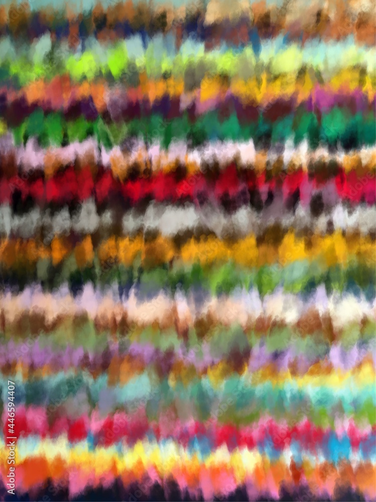 Abstract oil painting, multicolor pattern background by illustration technic