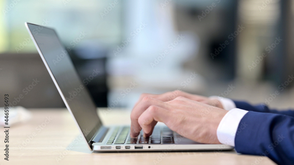 Close up of Hands Typing on Laptop Close up of Hands Typing on Laptop
