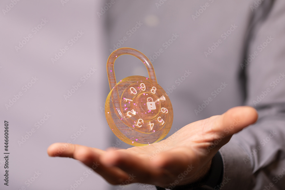 Cybersecurity and information or network protection. Future technology web