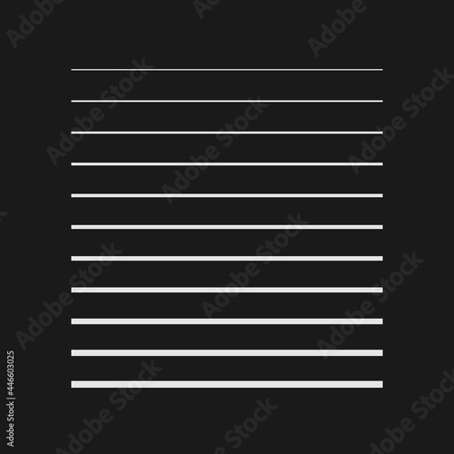 Retrofuturistic striped square shape. Digital cyber retro design element. Strips in cyberpunk 80s style. Retro geometry for poster, cover, merch in retrowave style. Vector