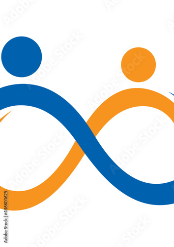 infinity people logo template