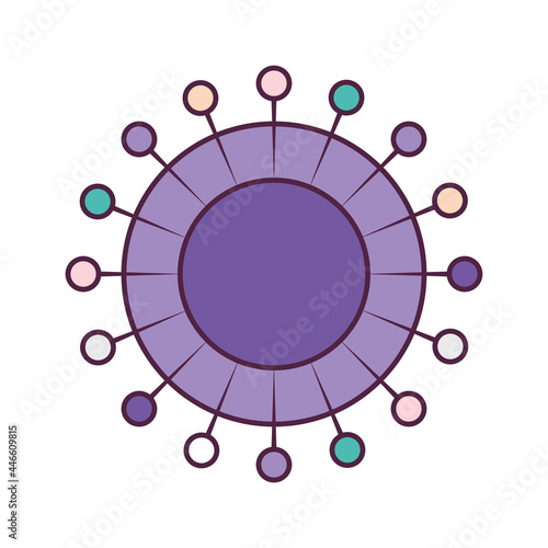 purple pincushion design