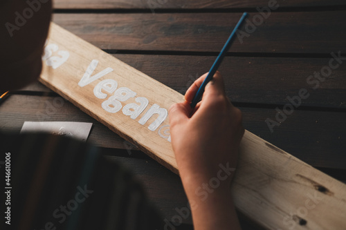 Handwriting vegan