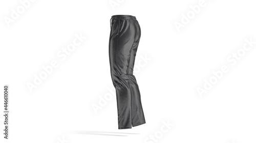 Blank black sport pants mock up, looped rotation photo