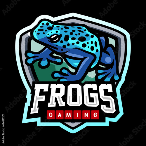 Frog mascot. esport logo design