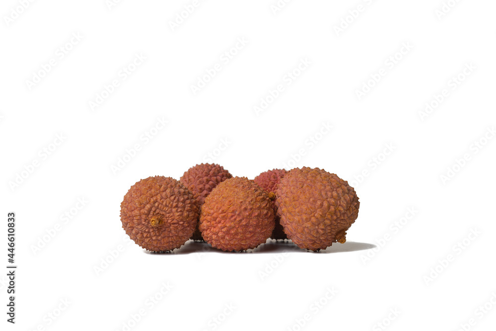 Tasty lychee in bowl. Raw Organic Red Lychee Berries Ready to Eat Tasty lychee in bowl. Raw Organic Red Lychee Berries Ready to Eat