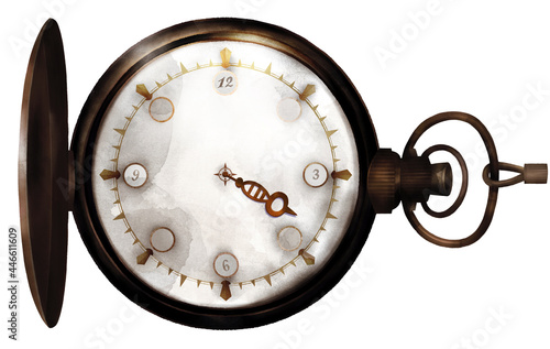 Fotografija vintage pocket watch in brassy color