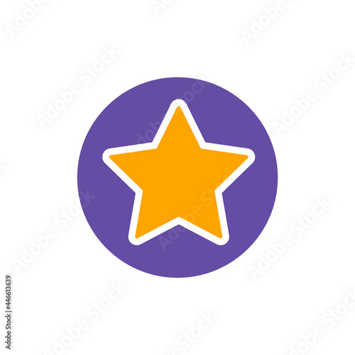 Add to favorites vector glyph icon, star symbol