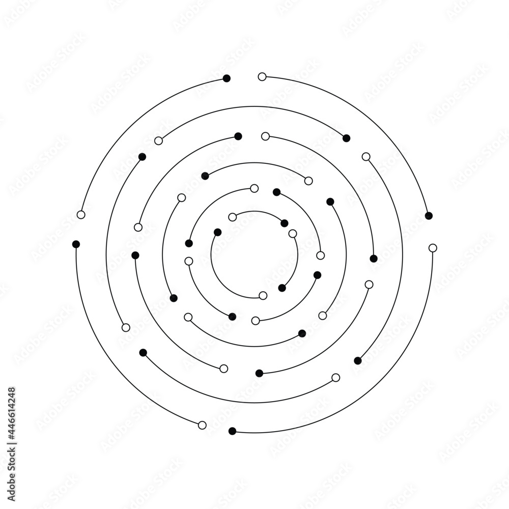 Abstract technology circuit board texture. Electronic motherboard. Communication and engineering concept. Vector illustration