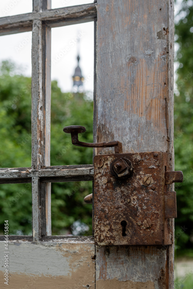 Details of old windows and doors. Details of old windows and doors.