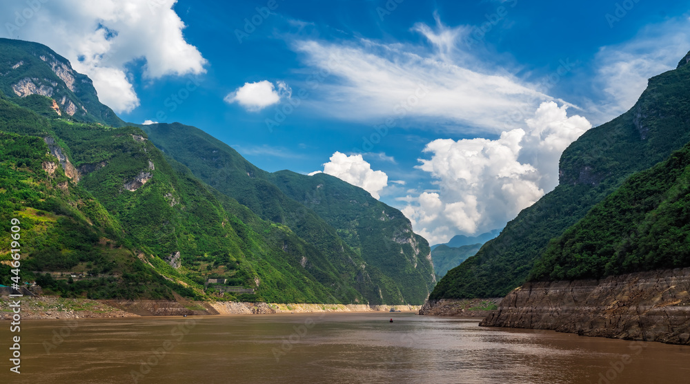 Fototapeta premium Landscape of Yangtze river in China