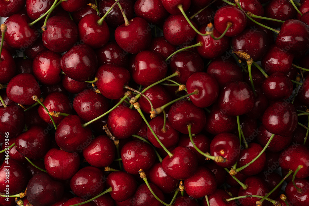 Macro photo fresh cherry Stock photo background sweet cherry Macro photo fresh cherry Stock photo background sweet cherry